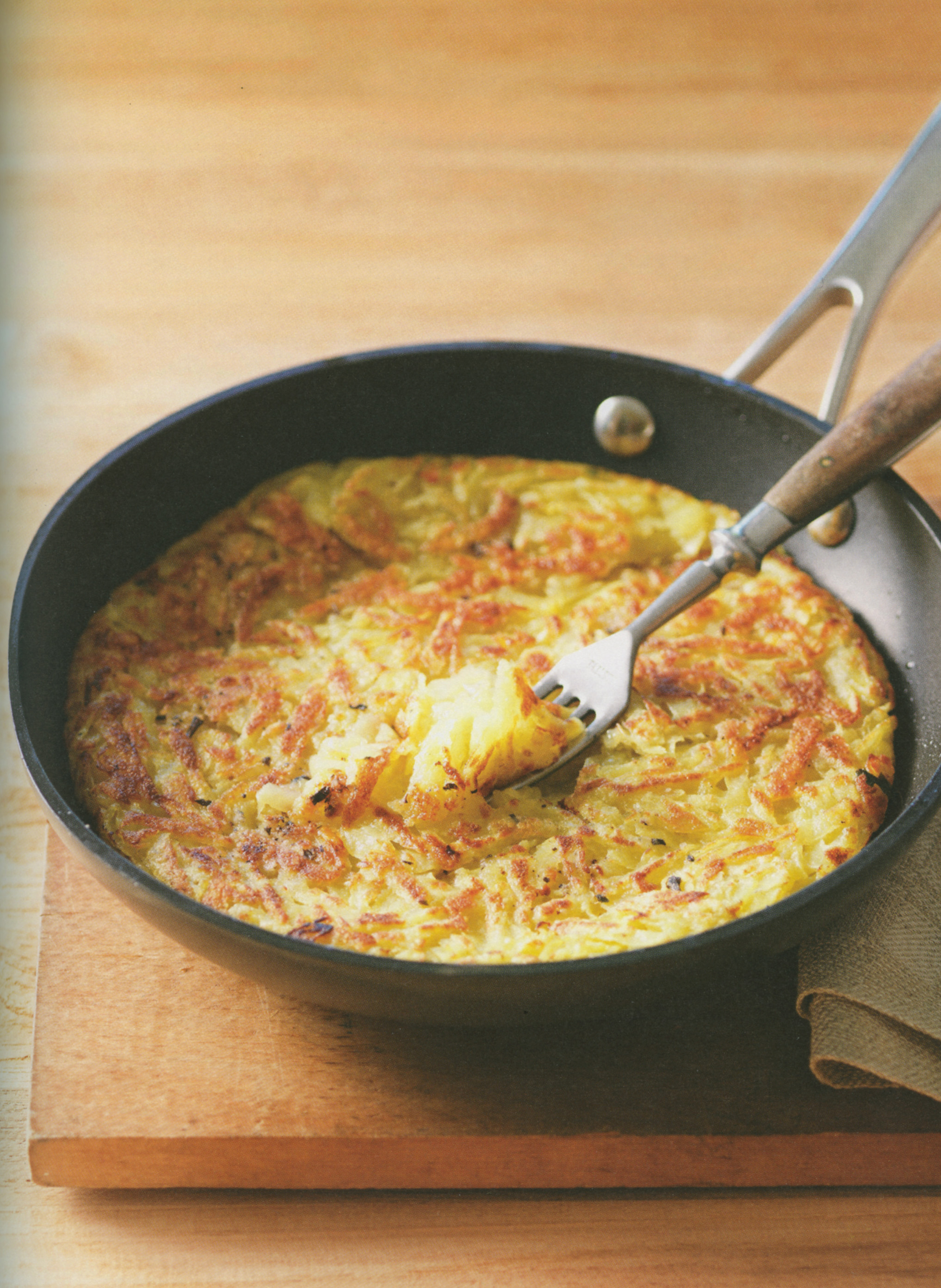 Roesti de pommes de terre crues