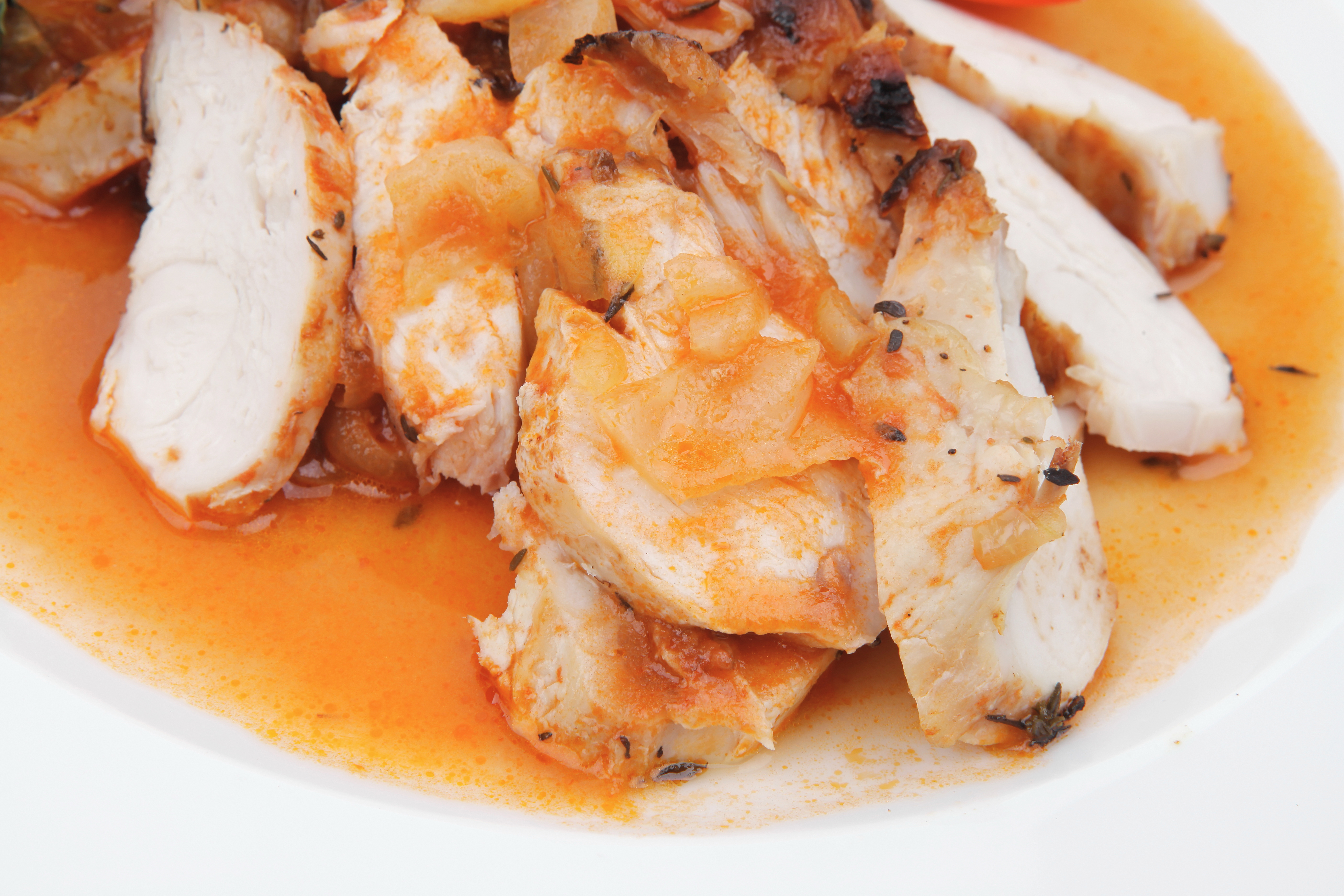 Scaloppine al limone et risotto aux oignons primeurs