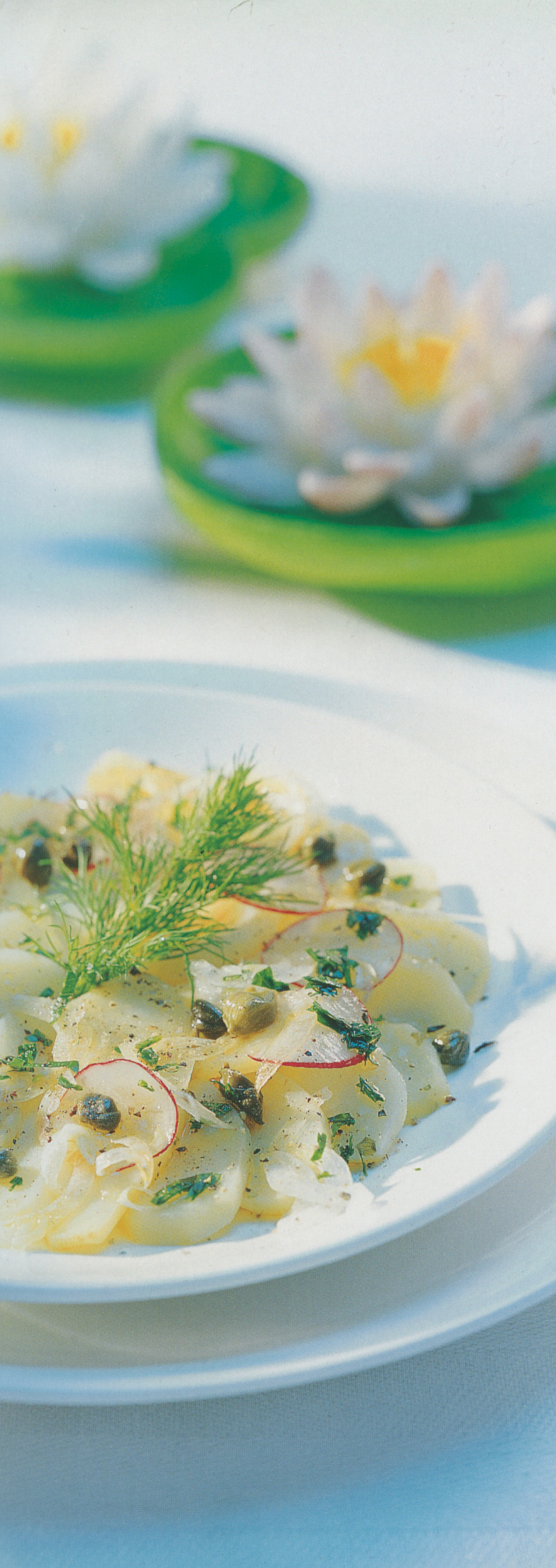 Carpaccio de pommes de terre tièdes