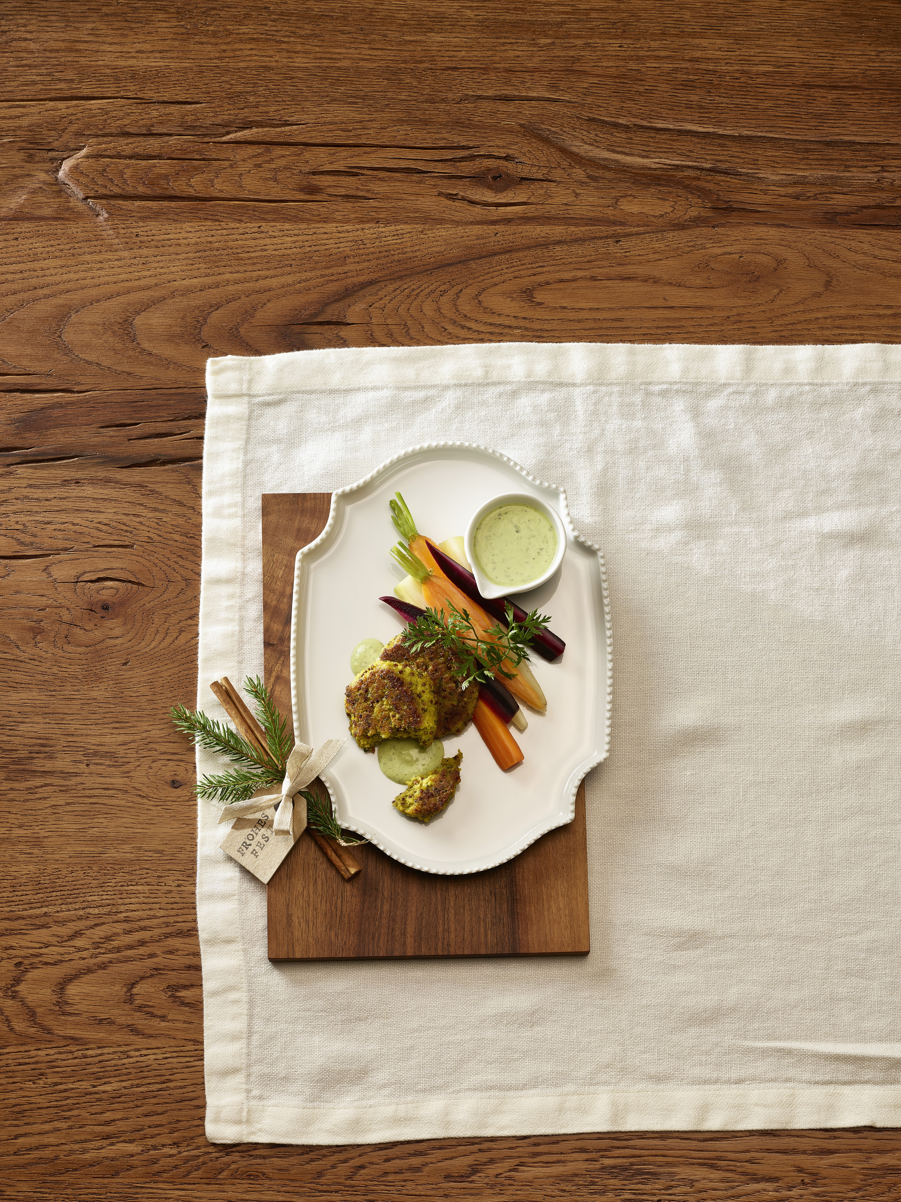 Galettes de millet avec carottes à la vapeur