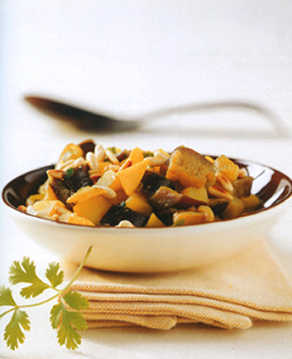 Ragoût indien d'aubergines et de pommes de terre