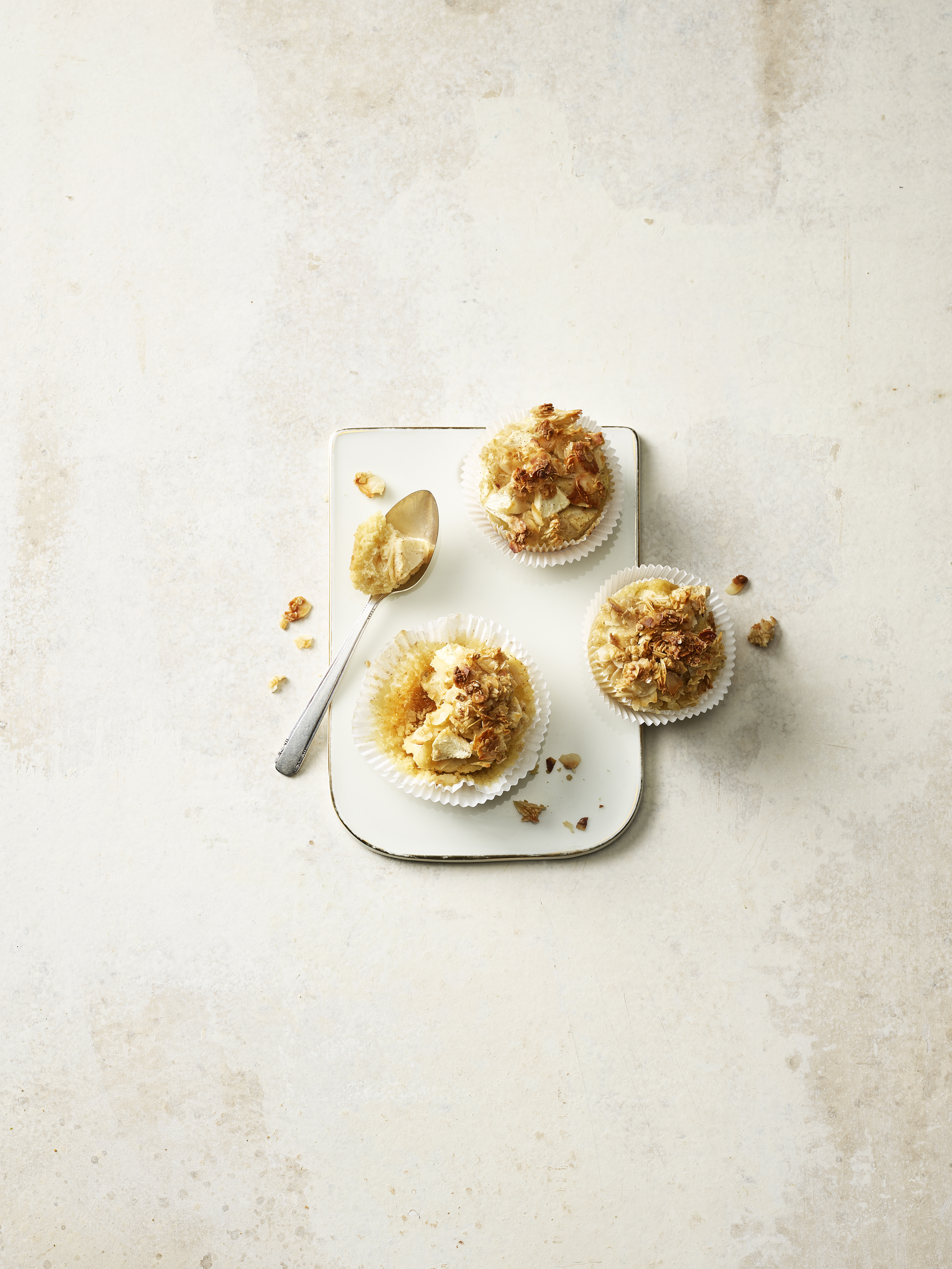 Muffins aux pommes et flocons d’avoine