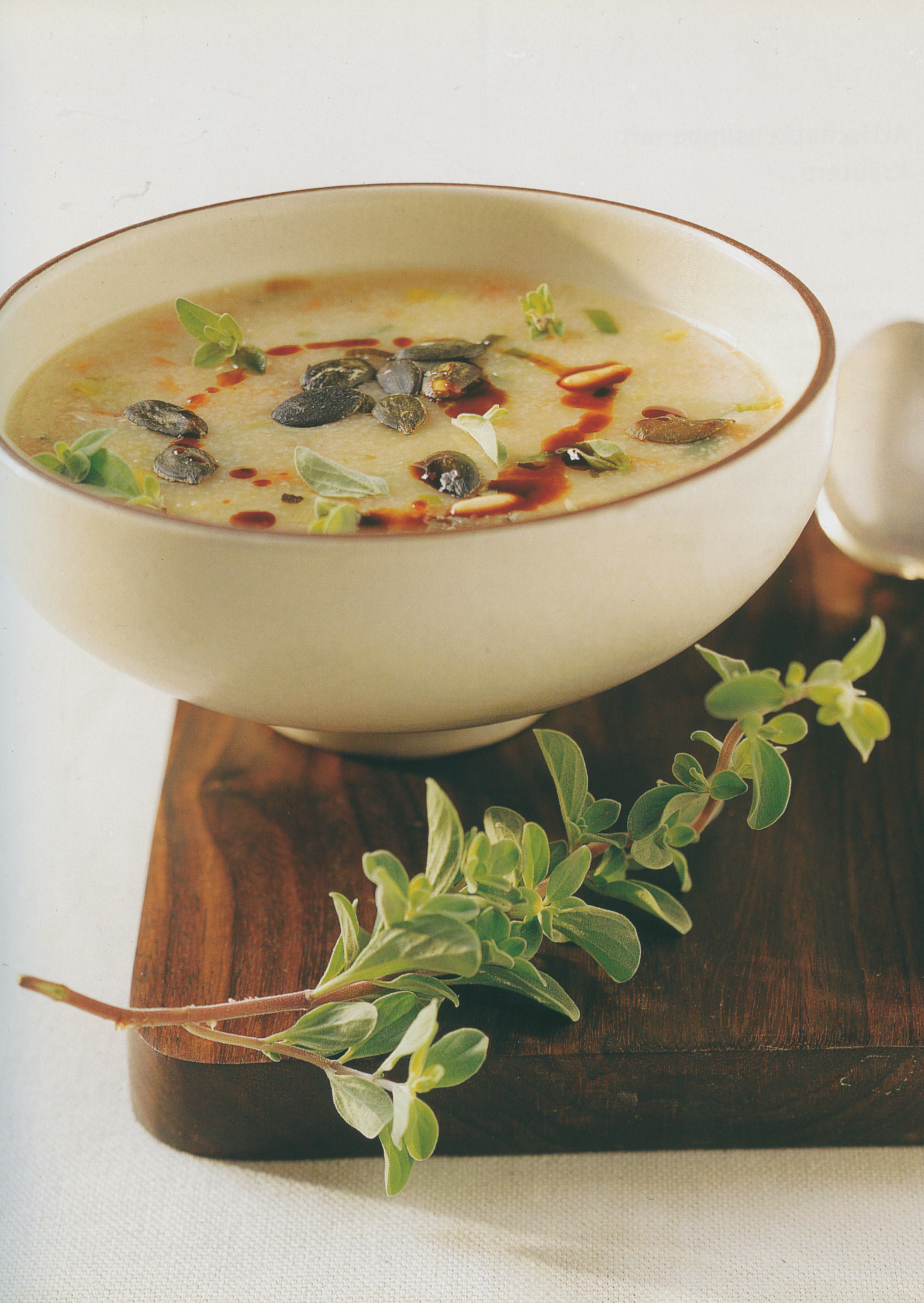 Soupe de semoule d'épautre aux légumes